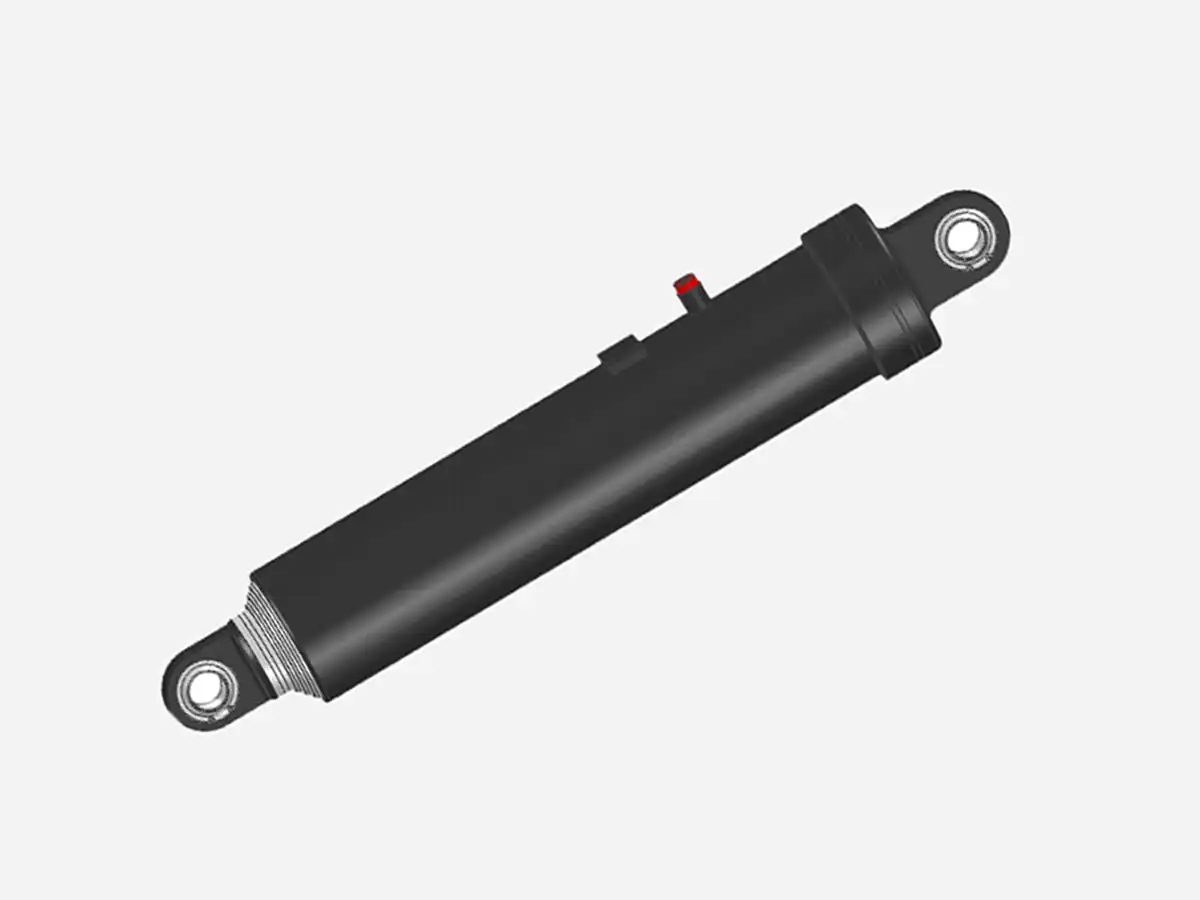 Multistage telescopic hydraulic cylinder for dump bodies
